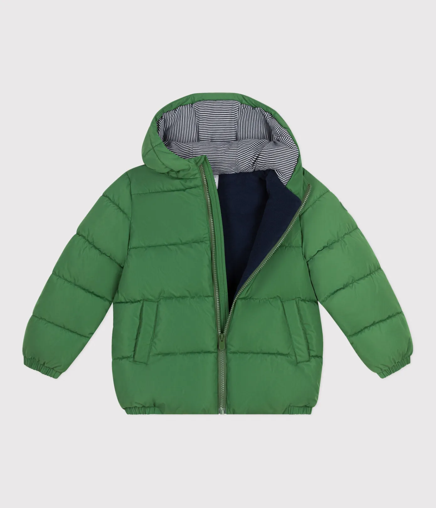 Petit Bateau Mäntel, Jacken, Regenjacken*Kinder-Winterjacke für Mädchen und Jungen grün PALMERAIE