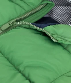 Petit Bateau Mäntel, Jacken, Regenjacken*Kinder-Winterjacke für Mädchen und Jungen grün PALMERAIE