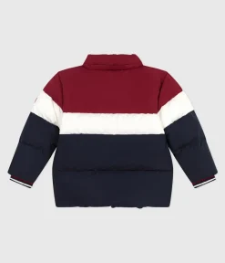 Petit Bateau Mäntel, Jacken, Regenjacken*Kinder-Winterjacke im Colorblock blau SMOKING/weiss MULTICO