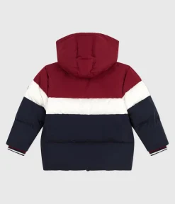 Petit Bateau Mäntel, Jacken, Regenjacken*Kinder-Winterjacke im Colorblock blau SMOKING/weiss MULTICO