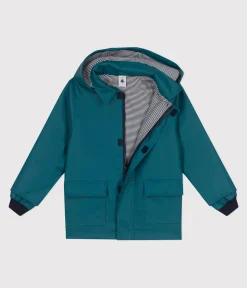 Petit Bateau Mäntel, Jacken, Regenjacken|Mäntel, Jacken, Regenjacken*Klassische Kinder-Regenjacke für Jungen grün DRAGONFLY