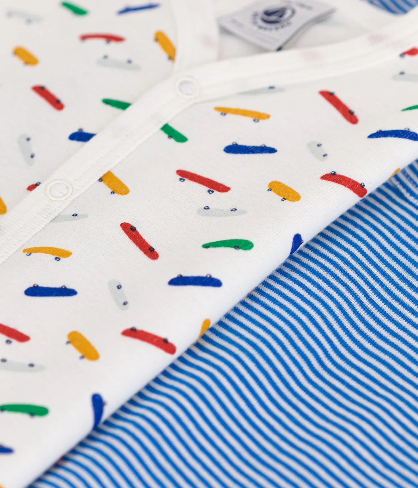 Petit Bateau Schlafanzüge, Strampler|Sets, Overalls & Latzhosen*Kurze Baby-Overalls aus Baumwolle im 2er-Set variante 1
