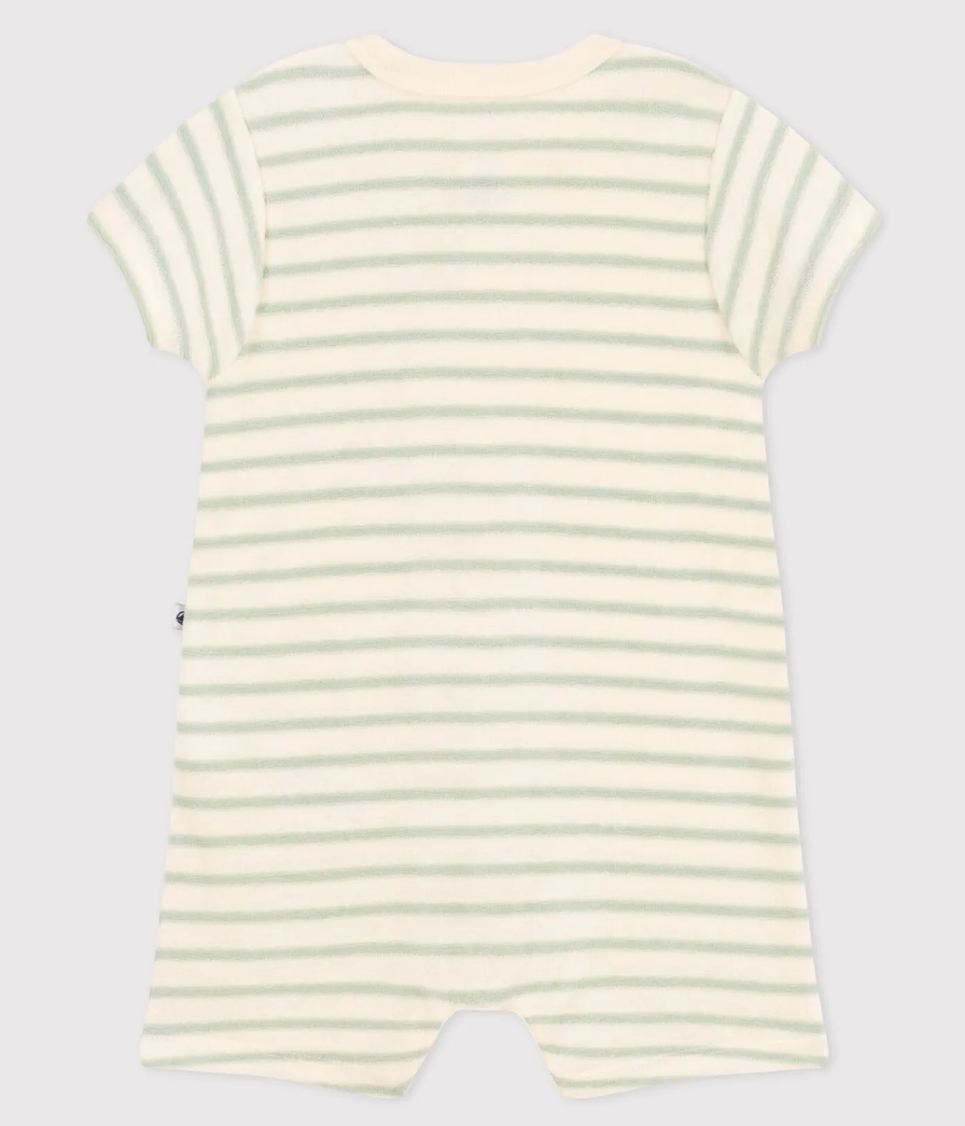 Petit Bateau Sets, Overalls & Latzhosen|Newborn*Kurzer Baby-Overall aus Bouclé-Frottee AVALANCHE/ HERBIER