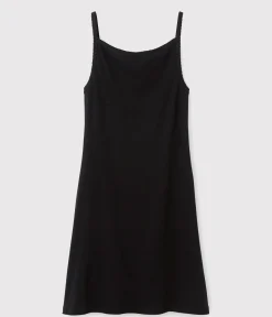Petit Bateau Homewear|Schlafanzüge, Nachthemden*Kurzes Nachthemd aus Baumwolle für Damen schwarz NOIR