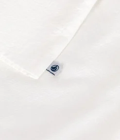 Petit Bateau T-Shirts, Oberteile*Kurzärmelige Baby-Bluse aus gestreiftem Seersucker weiss ECUME