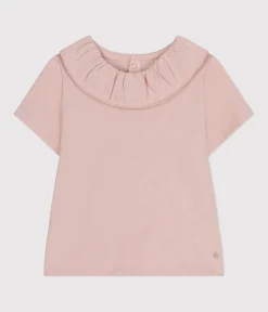 Petit Bateau T-Shirts, Oberteile*Kurzärmelige Baby-Bluse aus Jersey rosa SALINE