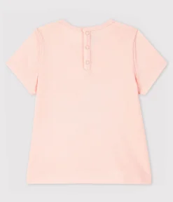 Petit Bateau T-Shirts, Oberteile*Kurzärmelige Baby-Bluse mit Kragen für Mädchen rosa MINOIS