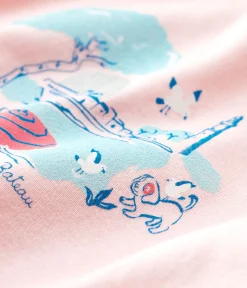 Petit Bateau T-Shirts, Oberteile*Kurzärmelige Baby-Bluse mit Kragen für Mädchen rosa MINOIS