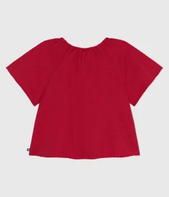 Petit Bateau T-Shirts, Tops, Oberteile*Kurzärmelige Kinder-Bluse mit Blumenmuster SPI