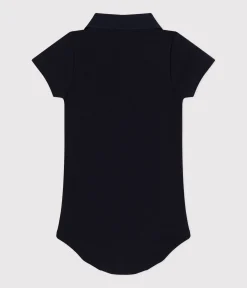 Petit Bateau T-Shirts, Oberteile*Kurzärmeliger Baby-Body mit Polokragen aus Baumwolle blau SMOKING