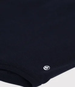 Petit Bateau T-Shirts, Oberteile*Kurzärmeliger Baby-Body mit Polokragen aus Baumwolle blau SMOKING