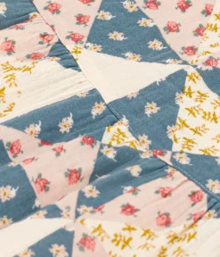 Petit Bateau Kleider*Kurzärmeliges Babykleid aus bedruckter Musselin weiss AVALANCHE/ MULTICO