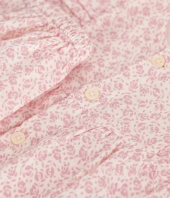 Petit Bateau Kleider*Kurzärmeliges Babykleid mit Bloomers aus Musselin AVALANCHE/ PANTY