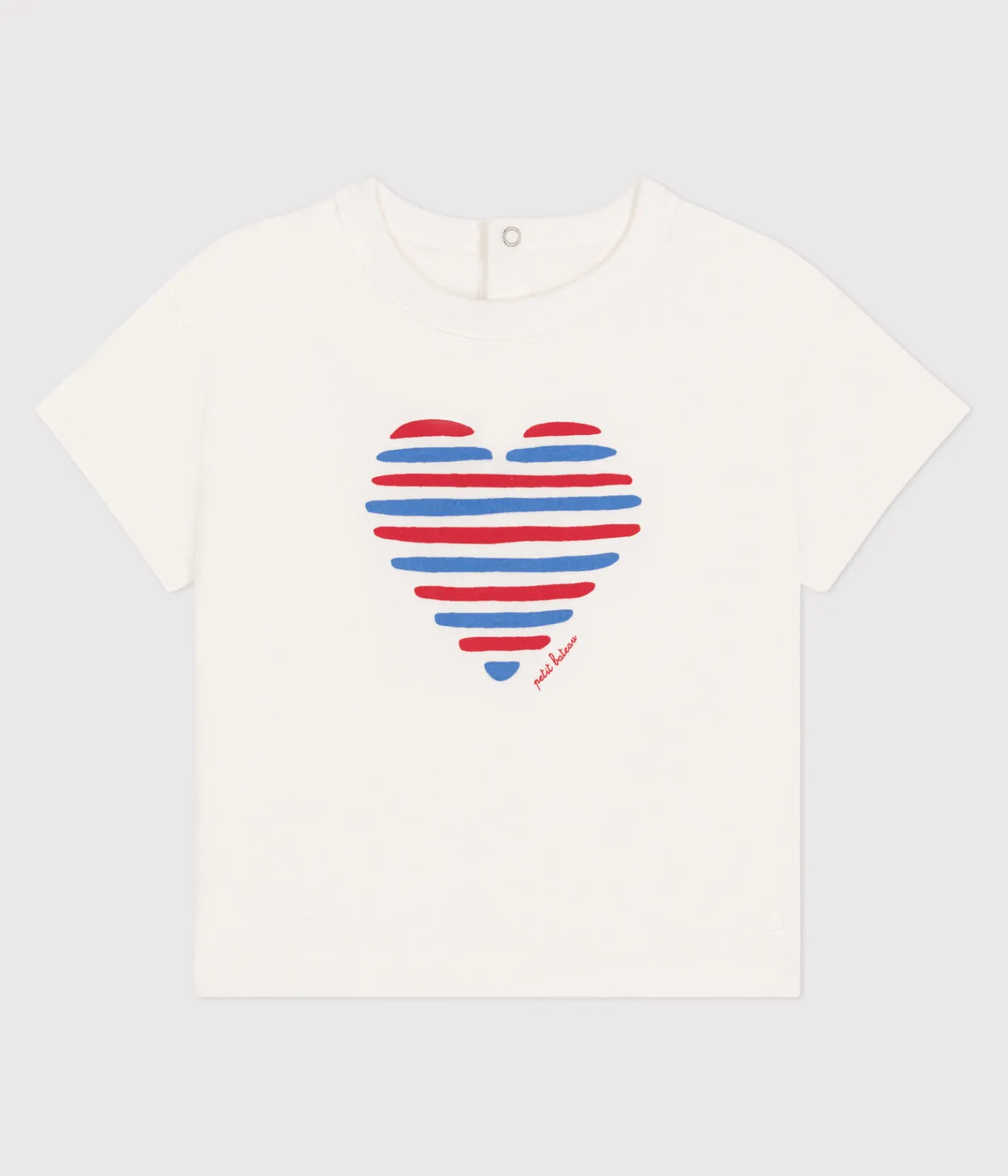Petit Bateau T-Shirts, Oberteile*Kurzärmeliges Baby-T-Shirt aus einfarbiger Baumwolle weiss MARSHMALLOW/weiss MULTICO