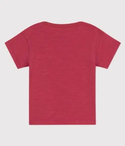 Petit Bateau T-Shirts, Oberteile*Kurzärmeliges Baby-T-Shirt aus geflammtem Jersey. rosa PAPI