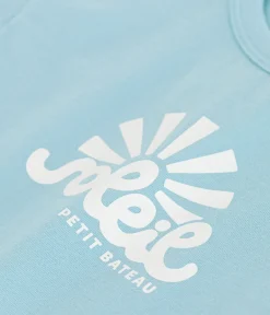 Petit Bateau T-Shirts, Oberteile*Kurzärmeliges Baby-T-Shirt aus einfarbiger Baumwolle blau AQUATIC