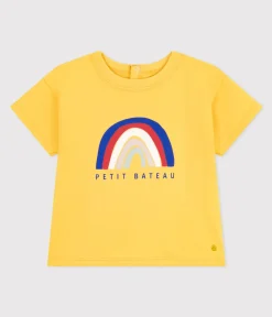 Petit Bateau T-Shirts, Oberteile*Kurzärmeliges Baby-T-Shirt aus leichtem Jersey gelb NECTAR