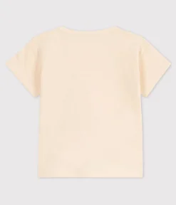 Petit Bateau T-Shirts, Oberteile*Kurzärmeliges Baby-T-Shirt aus geflammtem Jersey. naturfarben AVALANCHE