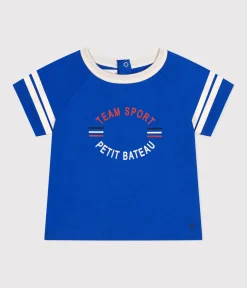 Petit Bateau T-Shirts, Oberteile*Kurzärmeliges Baby-T-Shirt aus feinem Jersey blau CALVIN