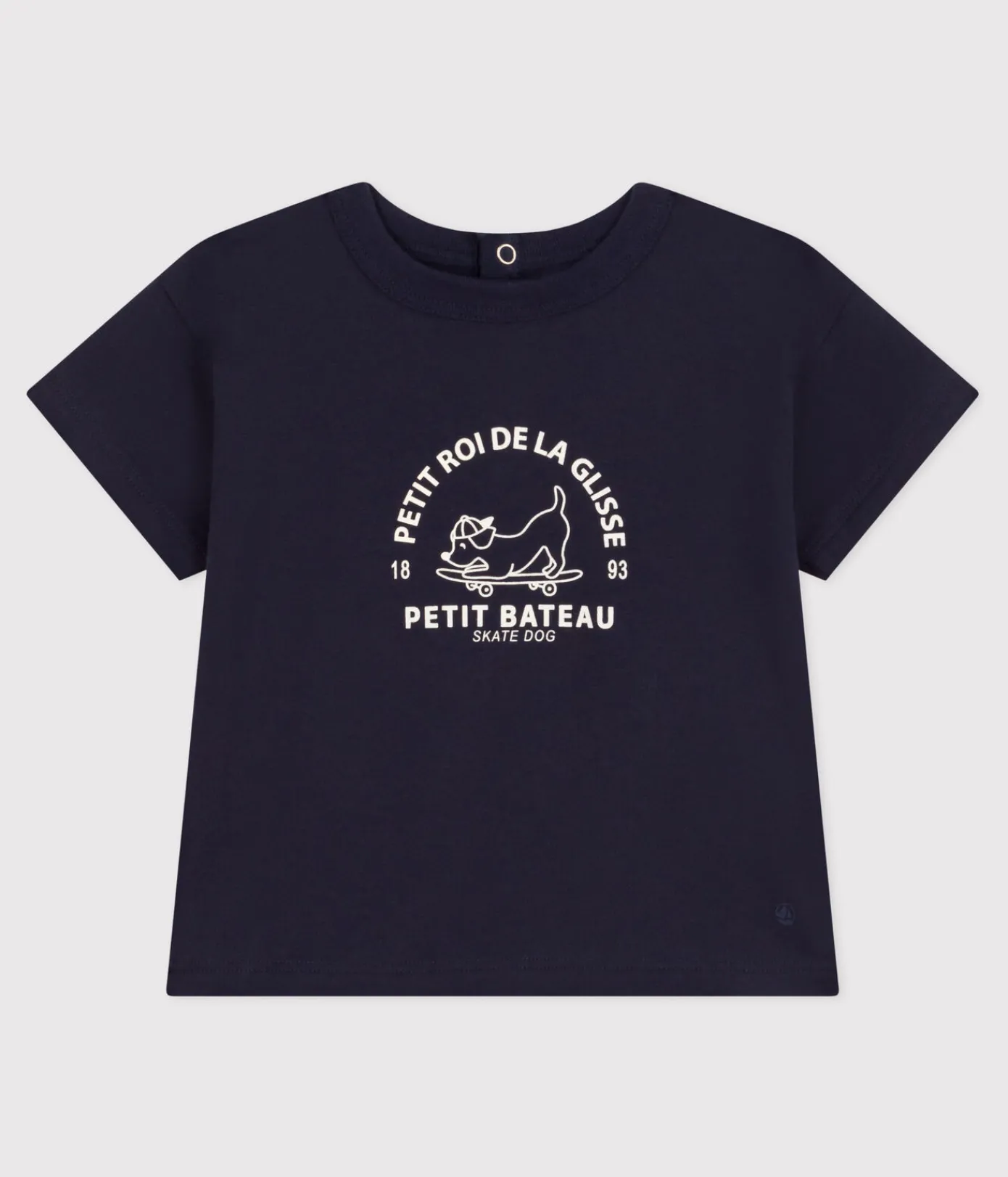 Petit Bateau T-Shirts, Oberteile*Kurzärmeliges Baby-T-Shirt aus leichtem Jersey blau SMOKING