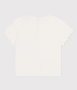 Petit Bateau T-Shirts, Oberteile*Kurzärmeliges Baby-T-Shirt aus einfarbiger Baumwolle blau MARSHMALLOW/ PORCELANA