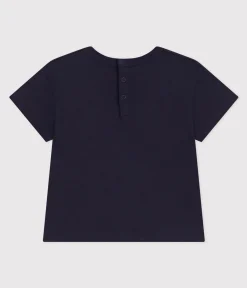 Petit Bateau T-Shirts, Oberteile*Kurzärmeliges Baby-T-Shirt aus leichtem Jersey blau SMOKING/weiss MULTICO