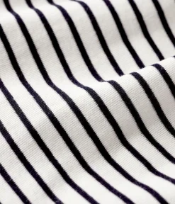 Petit Bateau Kleider|Newborn*Kurzärmeliges Bodykleid aus Rippstrick für Babys weiss MARSHMALLOW/blau SMOKING