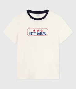 Petit Bateau Alle T-Shirts|T-Shirts, Tanktops*Kurzärmeliges Damen T-Shirt blau MILK/ SOIR