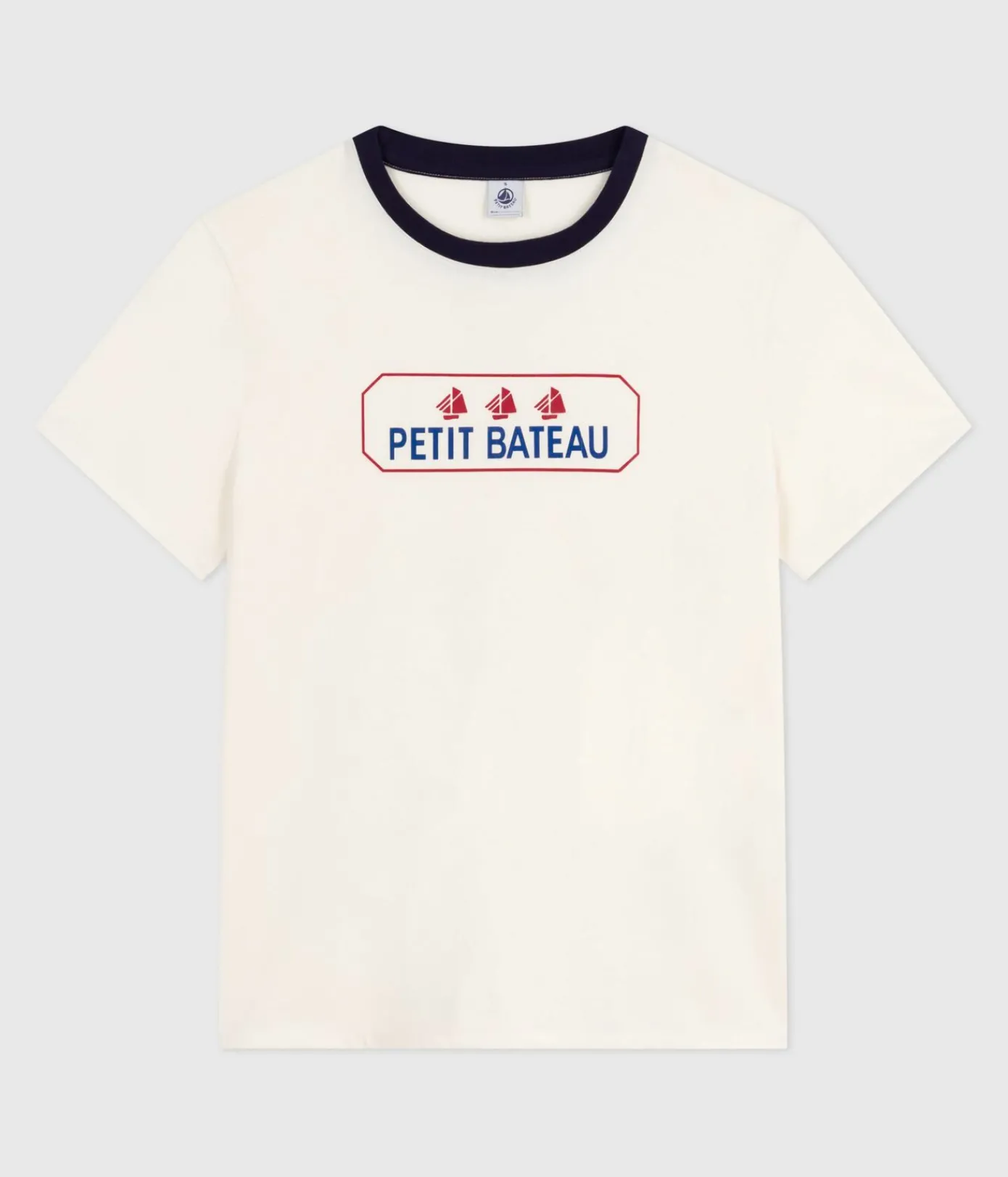 Petit Bateau Alle T-Shirts|T-Shirts, Tanktops*Kurzärmeliges Damen T-Shirt blau MILK/ SOIR