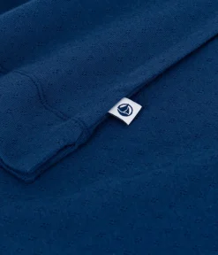 Petit Bateau Schlafanzüge, Nachthemden*Kurzärmeliges Damen-Nachthemd aus Baumwolle blau INCOGNITO