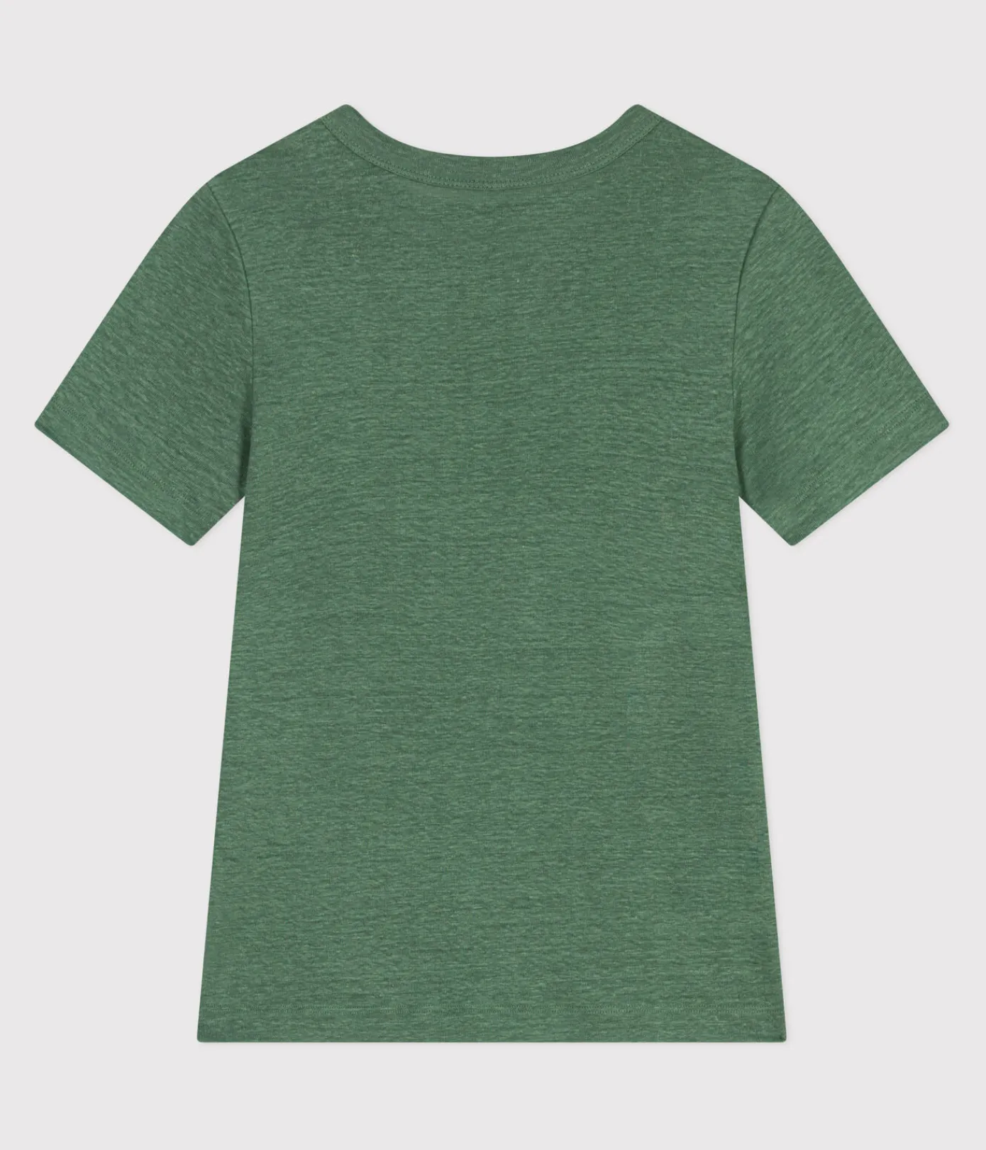 Petit Bateau Alle T-Shirts|T-Shirts, Tanktops*Kurzärmeliges Damen-T-Shirt aus Leinen grün PALMERAIE