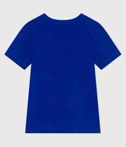 Petit Bateau Alle T-Shirts|Das Ikonische (Slim)*Kurzärmeliges Damen-T-Shirt aus Leinen blau SURF