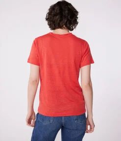 Petit Bateau Alle T-Shirts|T-Shirts, Tanktops*Kurzärmeliges Damen-T-Shirt aus Leinen SPI