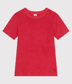 Petit Bateau Alle T-Shirts|T-Shirts, Tanktops*Kurzärmeliges Damen-T-Shirt aus Leinen SPI