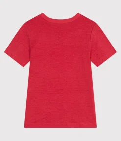 Petit Bateau Alle T-Shirts|T-Shirts, Tanktops*Kurzärmeliges Damen-T-Shirt aus Leinen SPI