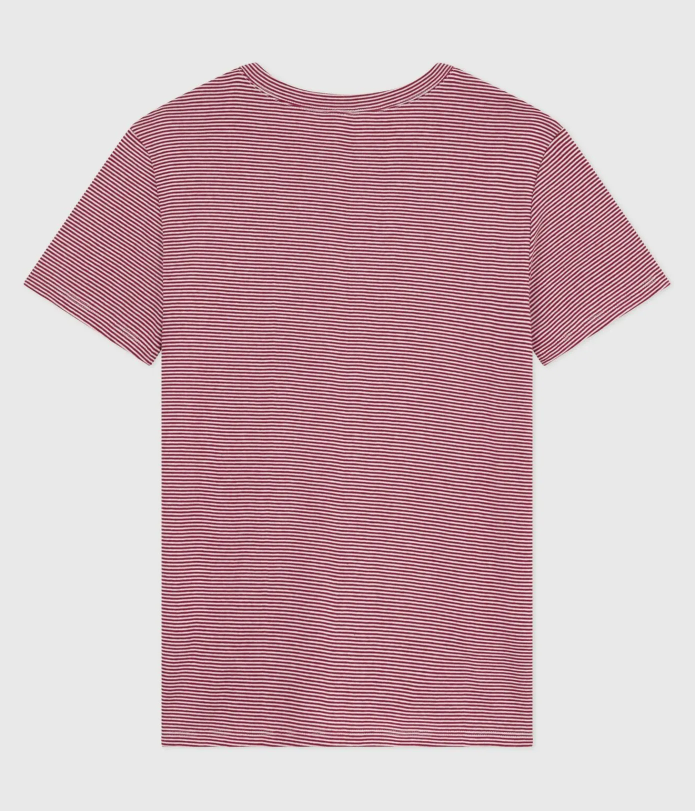 Petit Bateau Alle T-Shirts|T-Shirts, Tanktops*Kurzärmeliges Damen-T-Shirt L’Iconique aus Baumwolle ROT AMARANTE/ MARSHMALLOW