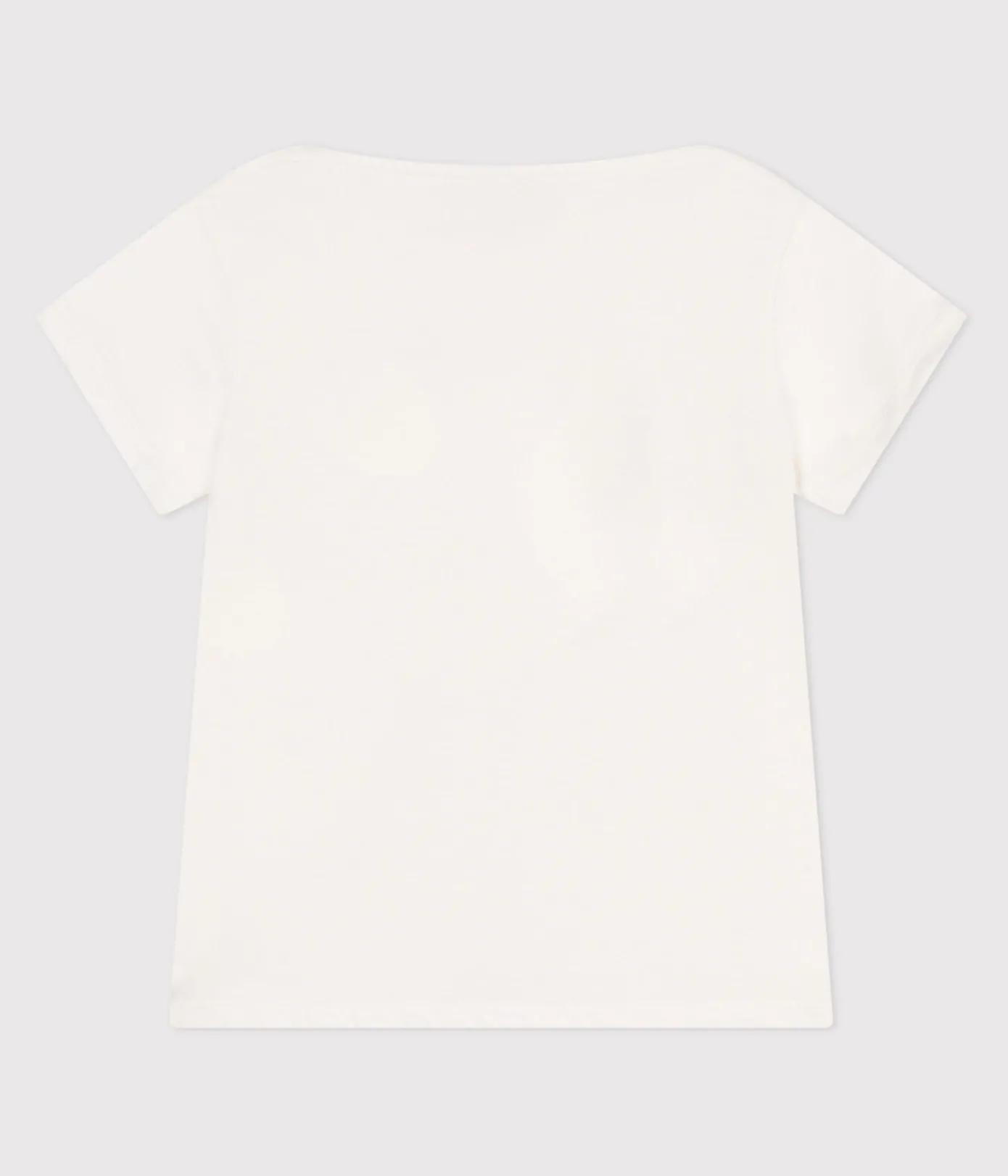 Petit Bateau T-Shirts, Tops, Oberteile*Kurzärmeliges Kinder T-Shirt aus Baumwolle mit Herzmotiv weiss MARSHMALLOW