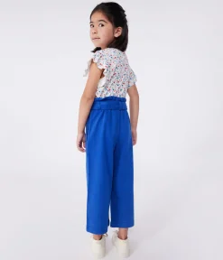 Petit Bateau T-Shirts, Tops, Oberteile*Kurzärmeliges Kinder T-Shirt aus Baumwolle mit Blumenmuster weiss MARSHMALLOW/weiss MULTICO