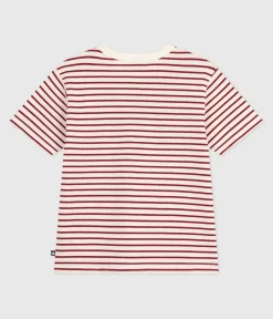 Petit Bateau T-Shirts, Poloshirts, Hemden*Kurzärmeliges Kinder-T-Shirt mit Muster ROT MILK/ AMARANTE