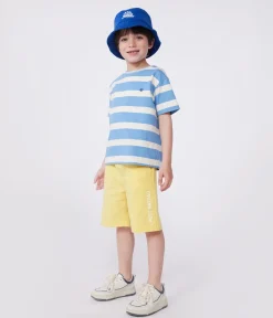 Petit Bateau T-Shirts, Poloshirts, Hemden*Kurzärmeliges Kinder-T-Shirt aus Baumwolle mit Streifen blau ALASKA/ AVALANCHE