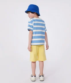 Petit Bateau T-Shirts, Poloshirts, Hemden*Kurzärmeliges Kinder-T-Shirt aus Baumwolle mit Streifen blau ALASKA/ AVALANCHE