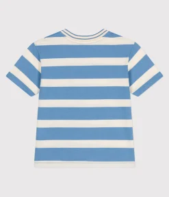 Petit Bateau T-Shirts, Poloshirts, Hemden*Kurzärmeliges Kinder-T-Shirt aus Baumwolle mit Streifen blau ALASKA/ AVALANCHE