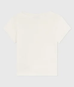 Petit Bateau T-Shirts, Tops, Oberteile*Kurzärmeliges Kinder-T-Shirt mit Muster naturfarben MILK