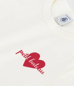 Petit Bateau T-Shirts, Tops, Oberteile*Kurzärmeliges Kinder-T-Shirt mit Muster naturfarben MILK