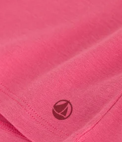 Petit Bateau T-Shirts, Tops, Oberteile*Kurzärmeliges Kinder-T-Shirt aus einfarbiger Baumwolle rosa PEONIA