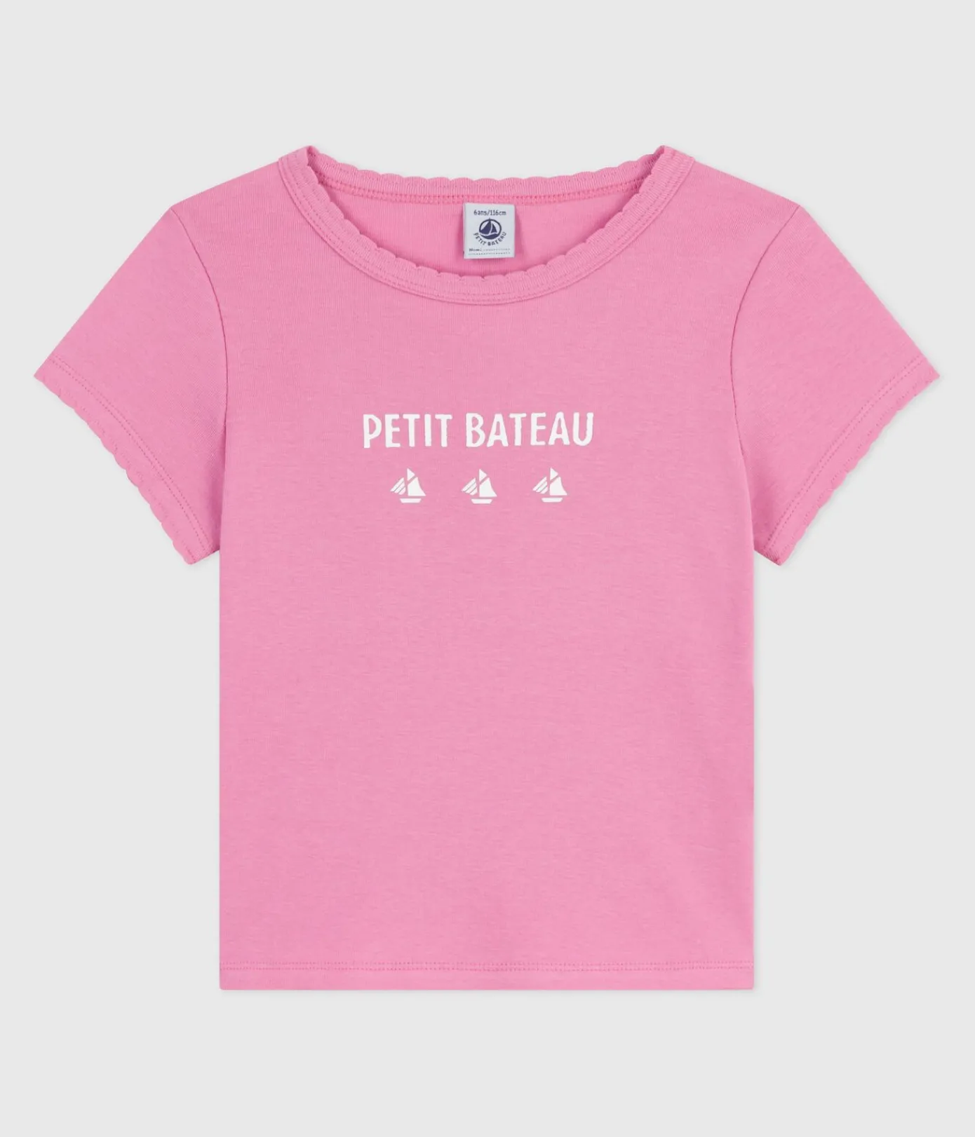 Petit Bateau T-Shirts, Tops, Oberteile*Kurzärmeliges Kinder-T-Shirt mit Muster BOUDOIR