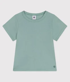 Petit Bateau T-Shirts, Tops, Oberteile*Kurzärmeliges Kinder-T-Shirt aus einfarbiger Baumwolle grün PAUL
