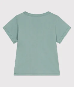 Petit Bateau T-Shirts, Tops, Oberteile*Kurzärmeliges Kinder-T-Shirt aus einfarbiger Baumwolle grün PAUL