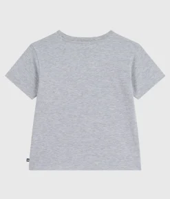 Petit Bateau T-Shirts, Poloshirts, Hemden*Kurzärmeliges Kinder-T-Shirt mit Muster grau FUMEE CHINE