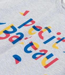 Petit Bateau T-Shirts, Poloshirts, Hemden*Kurzärmeliges Kinder-T-Shirt mit Muster grau FUMEE CHINE